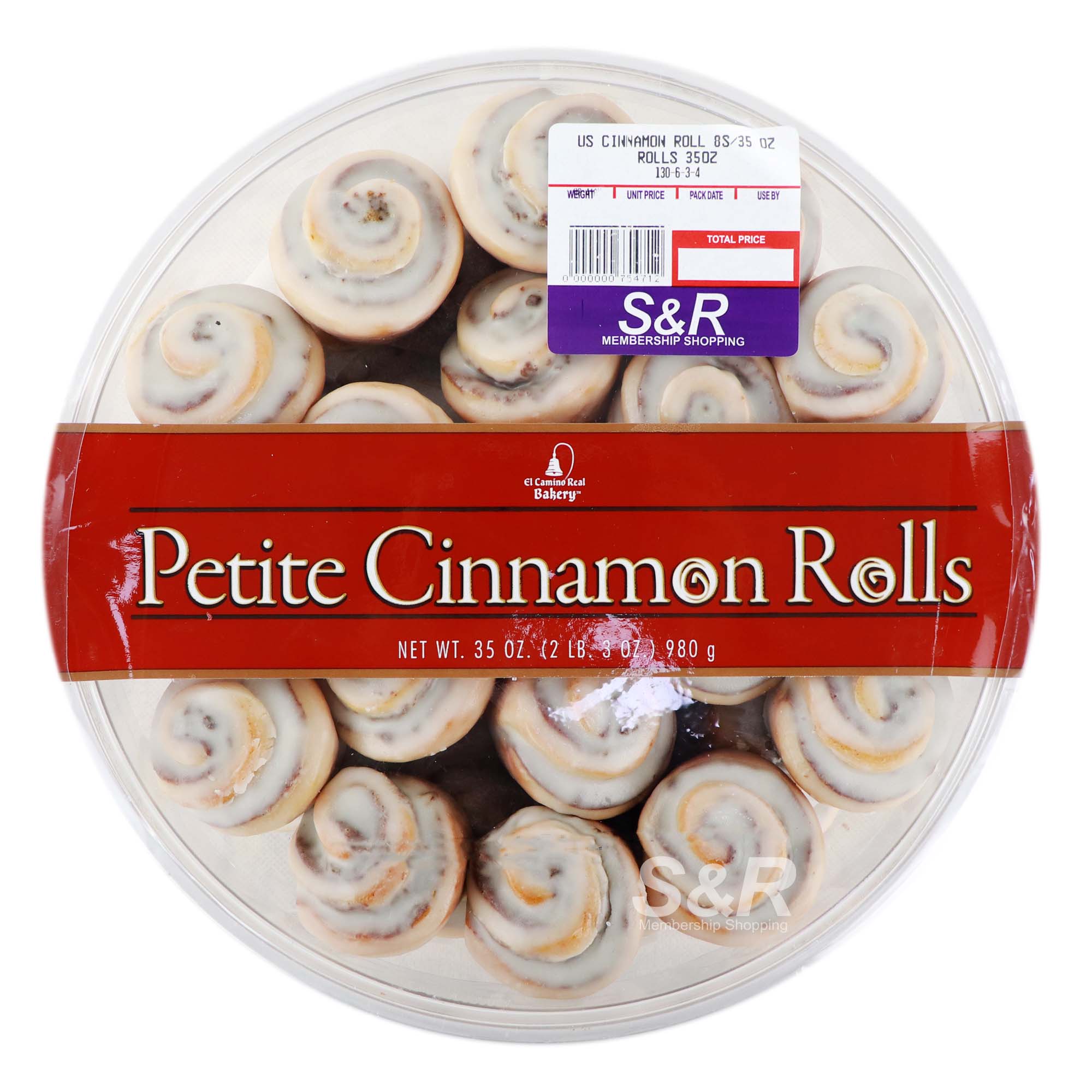 El Camino Real Bakery Petite Cinnamon Rolls 980g